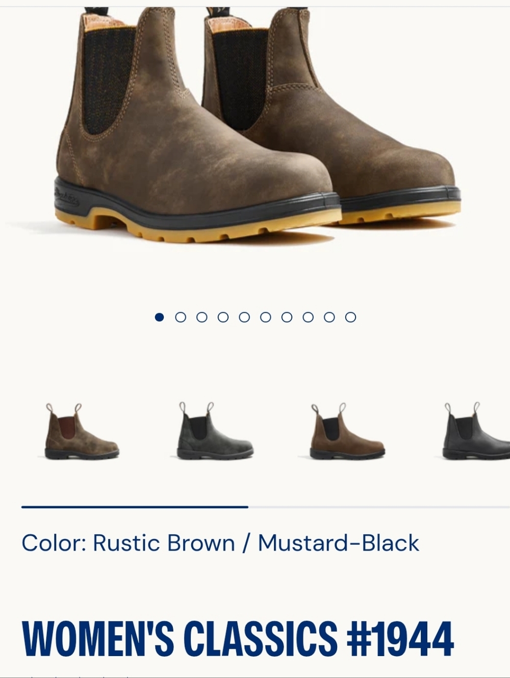Rustic Brown Chelsea Work Boots - Women's Classics